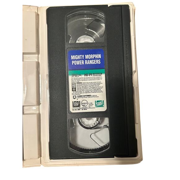 Pre-Owned Might Morphin Power Rangers The Movie VHS Vintage 1995 - Picture 3 of 4
